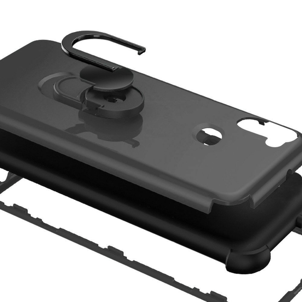 Samsung Galaxy A11 King Ring Magnetic Kickstand Case Cover - Grey (110076)