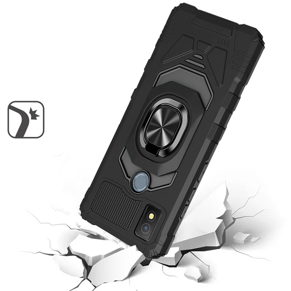 Cricket Icon 4 Robotic Hybrid with Magnetic Ring Stand Case Cover - Black (1105069)