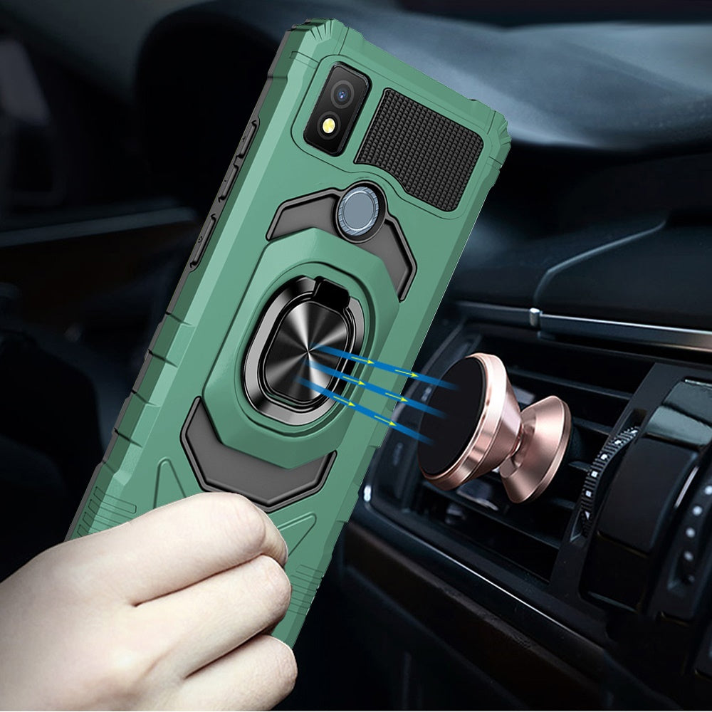Cricket Icon 4 Robotic Hybrid with Magnetic Ring Stand Case Cover - Midnight Green (1105071)