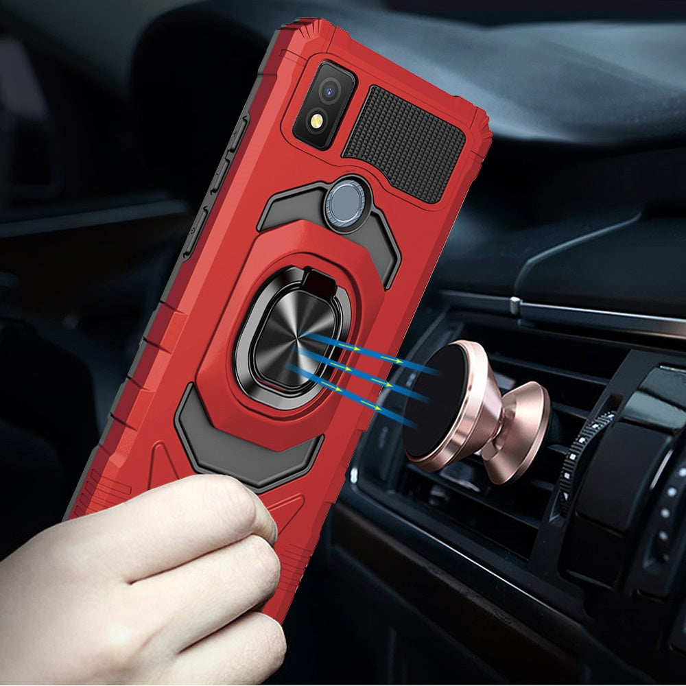 Cricket Icon 4 Robotic Hybrid with Magnetic Ring Stand Case Cover - Red (1105073)
