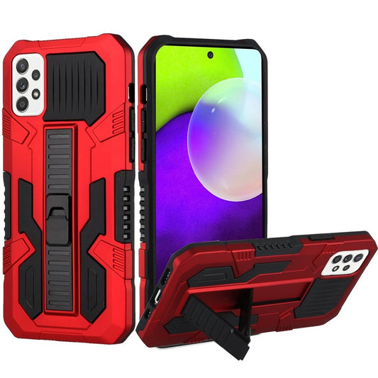 Samsung Galaxy A52 5G Rocker Kickstand Tough Shockproof Hybrid Case Cover - Red (1101074)