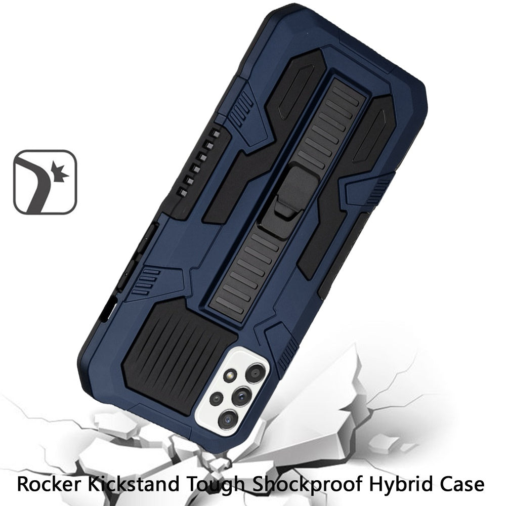Samsung A53 5G Rocker Kickstand Tough Shockproof Hybrid Case Cover - Dark Blue (1103541)