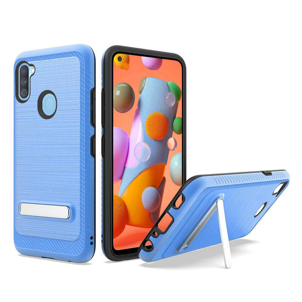 Samsung Galaxy A11  Hybrid Edged Lining magnetic kickstand - Blue (10048)