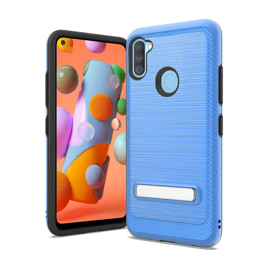 Samsung Galaxy A11  Hybrid Edged Lining magnetic kickstand - Blue (10048)