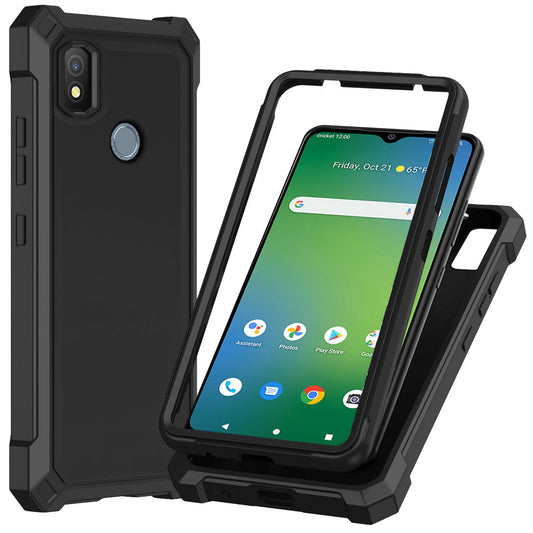 Cricket Icon 4 Shell Matte Finish Hybrid Case Cover - Black (1105169)