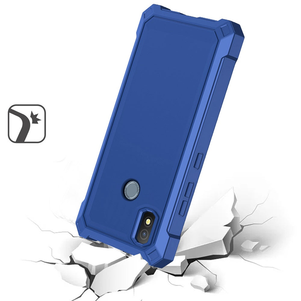 Cricket Icon 4 Shell Matte Finish Hybrid Case Cover - Blue (1105170)