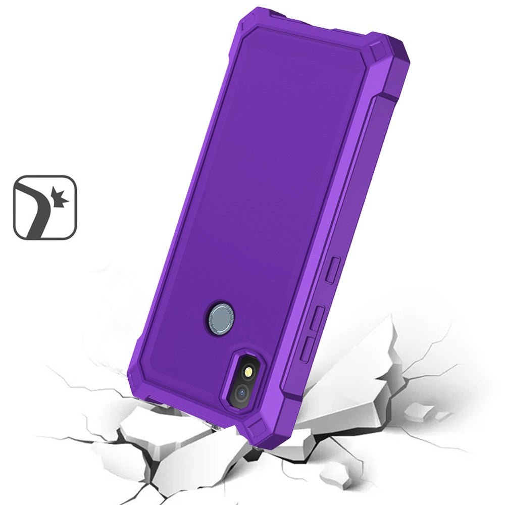 Cricket Icon 4 Shell Matte Finish Hybrid Case Cover - Purple (1105171)
