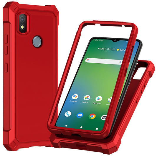 Cricket Icon 4 Shell Matte Finish Hybrid Case Cover - Red (1105172)