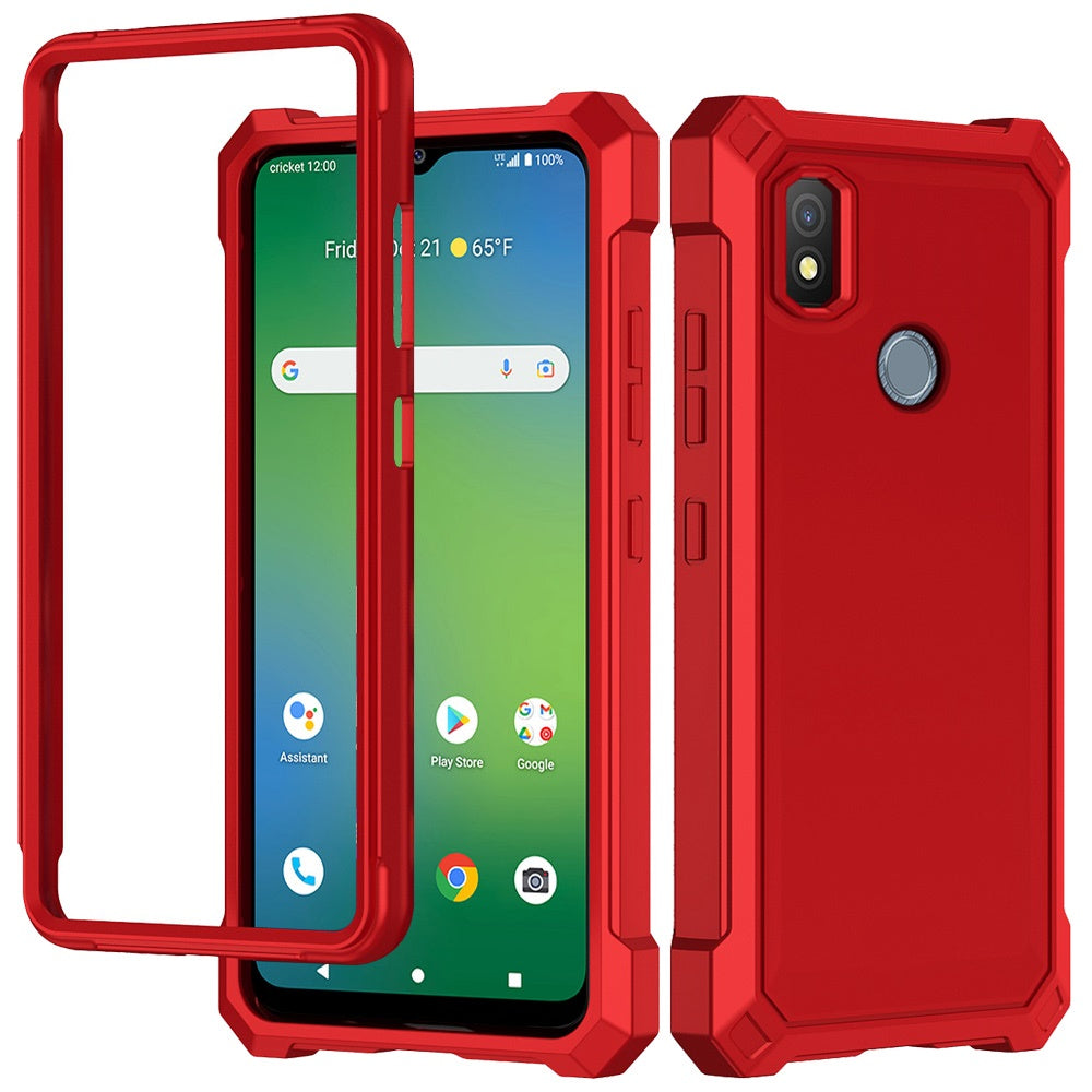 Cricket Icon 4 Shell Matte Finish Hybrid Case Cover - Red (1105172)