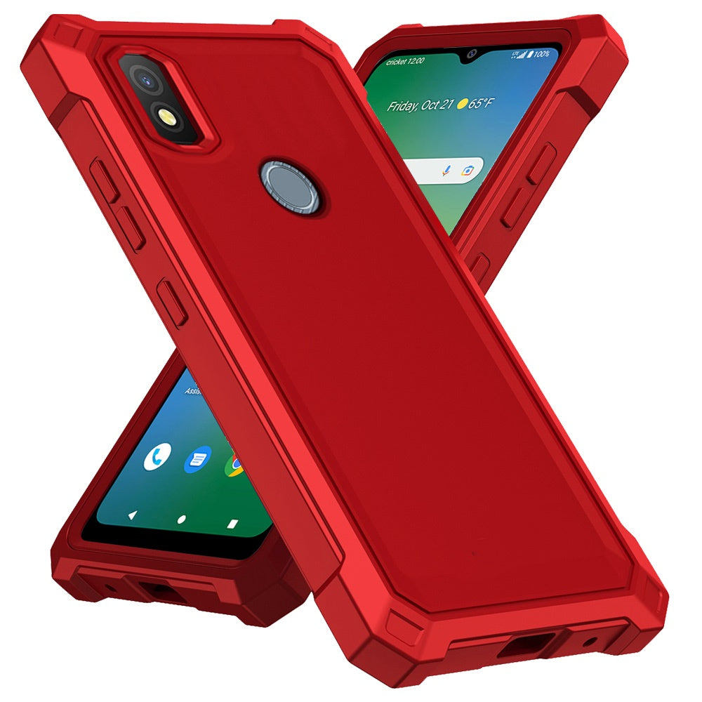 Cricket Icon 4 Shell Matte Finish Hybrid Case Cover - Red (1105172)