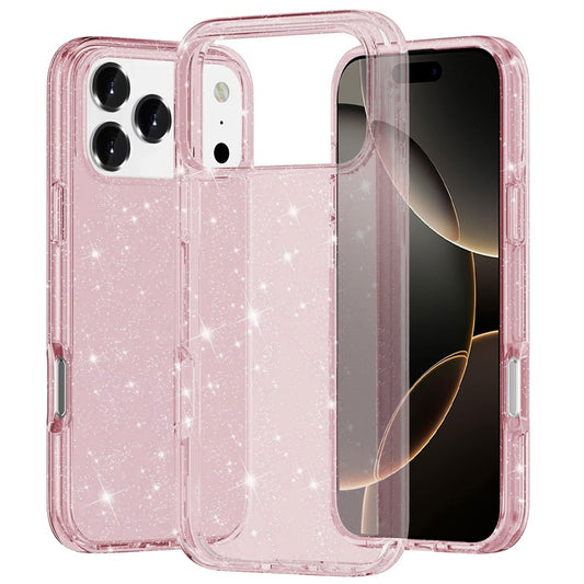 iPhone 17 Pro Max Glitter Ultra Thick 3mm Transparent Hybrid Case Cover - Pink ( 1103384) (MSRP $39.99)