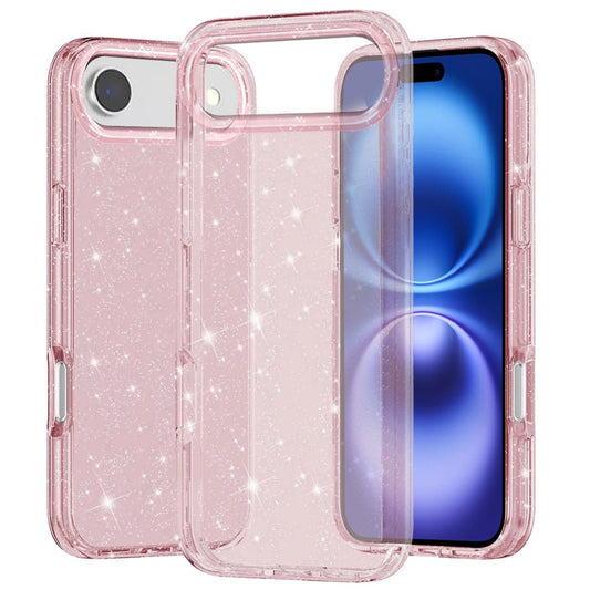 iPhone 17 Air Glitter Ultra Thick 3mm Transparent Hybrid Case Cover - Pink ( 1103383) (MSRP $39.99)