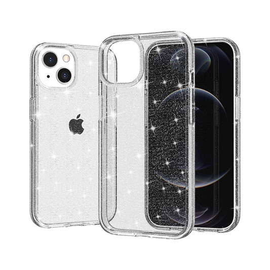 Apple iPhone XR Glitter Ultra Thick 3mm Transparent Hybrid Case Cover - Clear (1102728)
