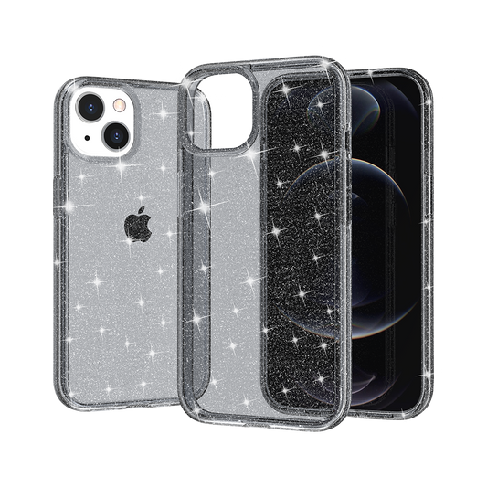 Apple iPhone XR Glitter Ultra Thick 3mm Transparent Hybrid Case Cover - Smoke (1102730)
