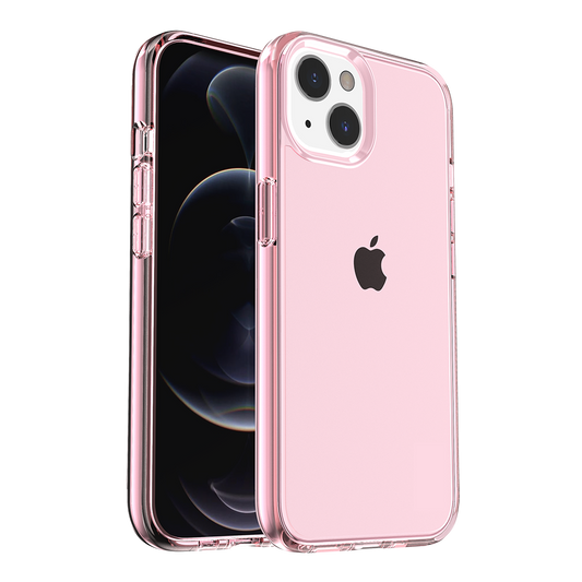 Apple iPhone XR Sturdy Ultra Thick 3mm Transparent Hybrid Case Cover - Pink (1102732)