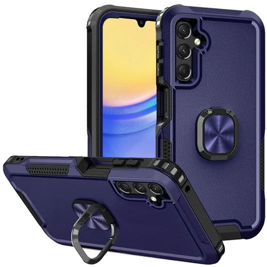 Samsung A15 5G Superior 3in1 Magnetic Ring Stand Case Cover - Blue ( 1103373) (MSRP $49.99)