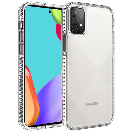 Samsung Galaxy A52 5G Thick Diamond Design Edged Hybrid Case Cover - Clear (1101076)