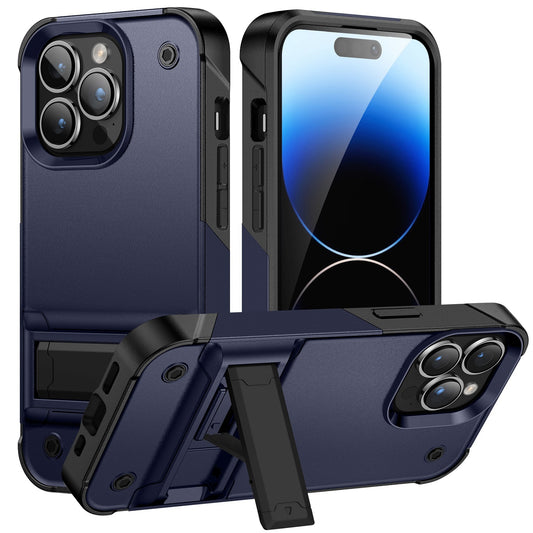 iPhone 12 & iPhone 12 Pro Thunder Kickstand Hybrid Case Cover - Blue  (1107524)