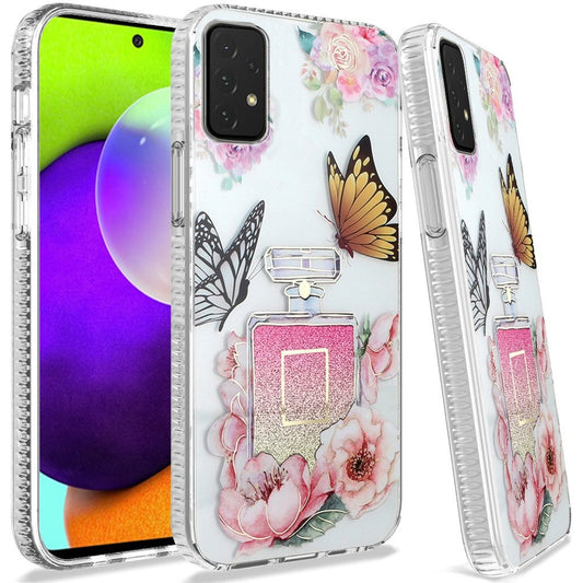 Samsung Galaxy A52 5G Trendy Fashion Design Hybrid Case Cover - Magical Garden Perfume (1101587)