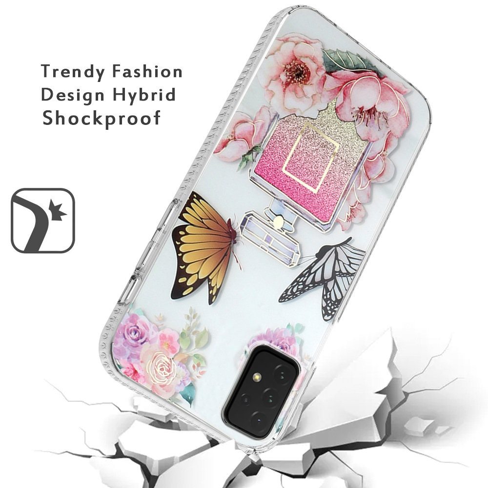 Samsung Galaxy A52 5G Trendy Fashion Design Hybrid Case Cover - Magical Garden Perfume (1101587)