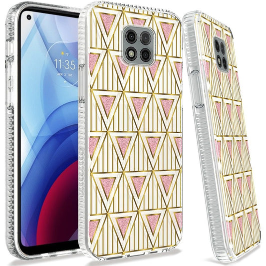 Motorola Moto G Power 2021 Trendy Fashion Design Hybrid Case Cover - Geometric (1103501)