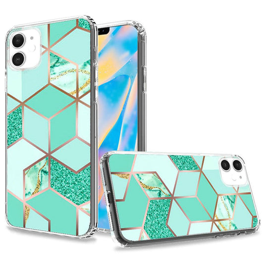 Apple iPhone 12 5.4 inch Trendy Electroplated Design on Ultra Thick Hybrid - Tranquil (10289)