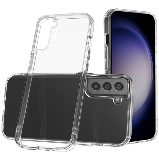 Samsung s23 FE 5G PURE CRYSTAL Transparent Thick 2.0mm ShockProof Chromed Buttons Case Cover - Clear (1106549)