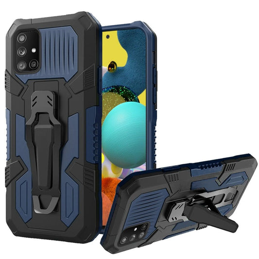 Samsung Galaxy A51 5G Travel Kickstand Clip Hybrid Case Cover - Navy Blue (110292)