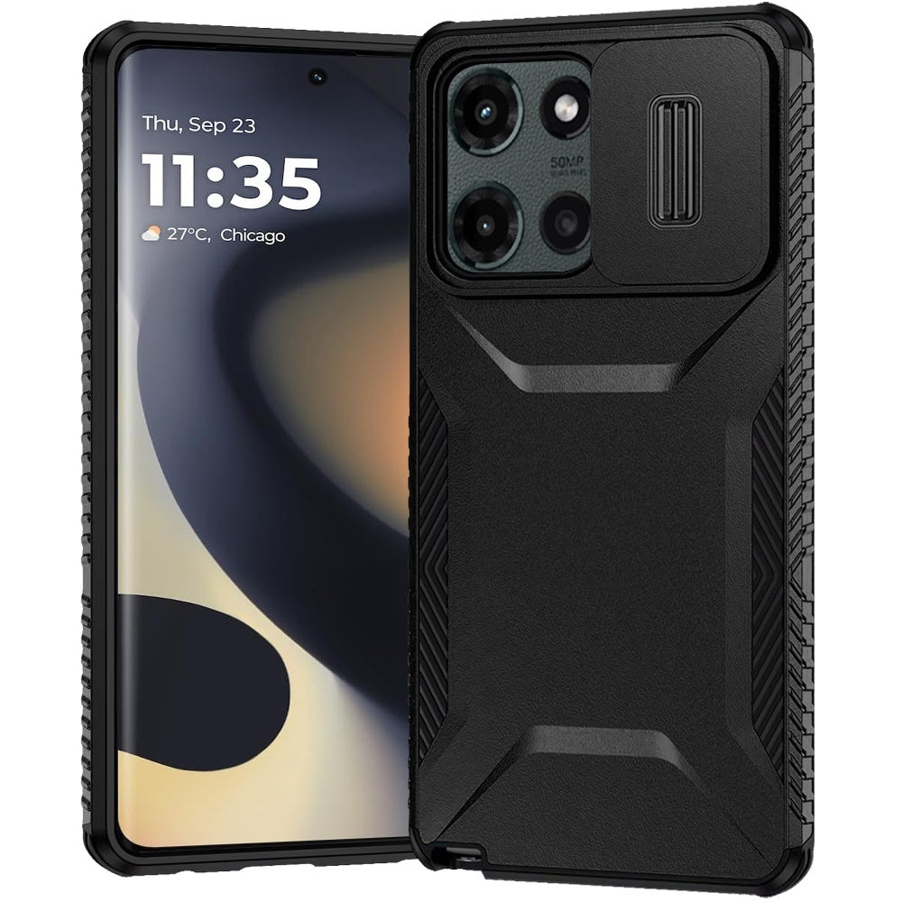 Motorola Edge 2025 Ultimate U Design Hybrid with Camera Window Covering - Black ( 1103635) (MSRP $39.99)