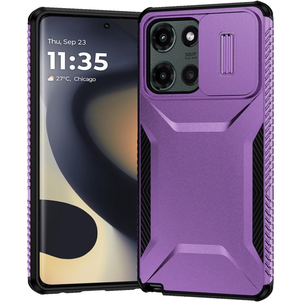 Motorola Edge 2025 Ultimate U Design Hybrid with Camera Window Covering - Purple ( 1103638) (MSRP $39.99)