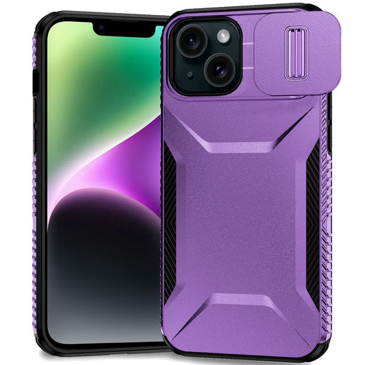 iPhone 15/14/13 and 16E Ultimate U Design Hybrid with Camera Window Covering -Purple ( 1107626) (MSRP $49.99)