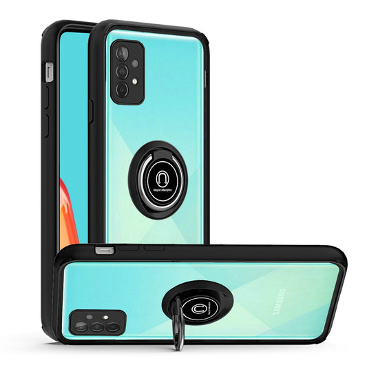 Samsung Galaxy A52 5G Magnetic RingStand Case Cover - Black (1101078)
