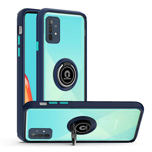 Samsung Galaxy A52 5G Magnetic RingStand Case Cover - Blue (1101079)