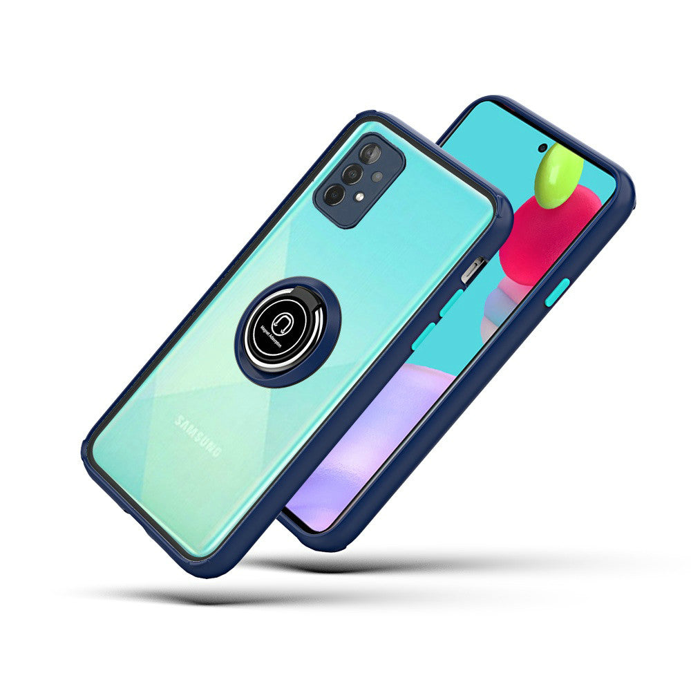 Samsung Galaxy A52 5G Magnetic RingStand Case Cover - Blue (1101079)