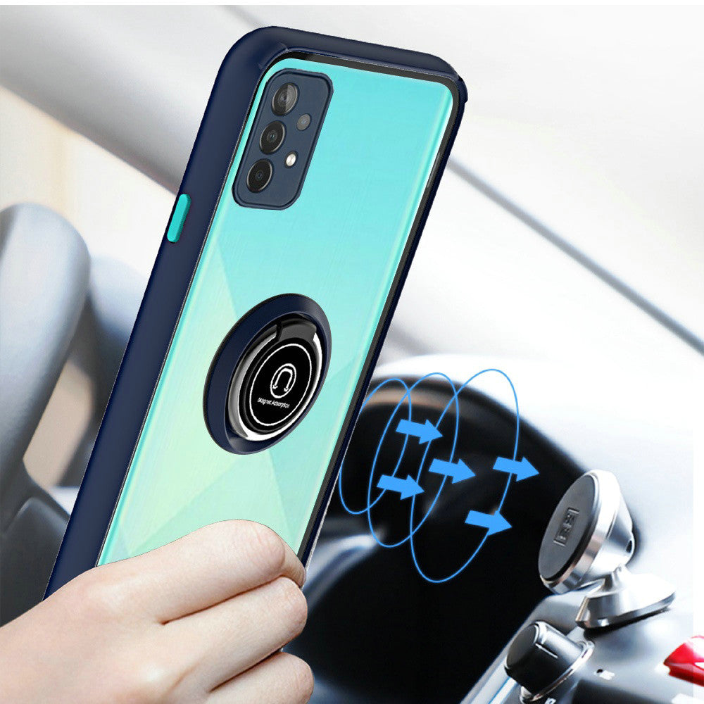 Samsung Galaxy A52 5G Magnetic RingStand Case Cover - Blue (1101079)