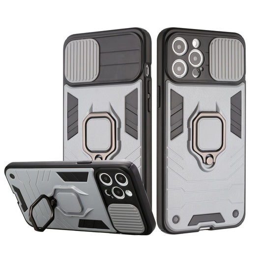 Apple iPhone XR Urban Design Magnetic Ring Stand Hybrid Camera Case Cover - Gray (1103035)