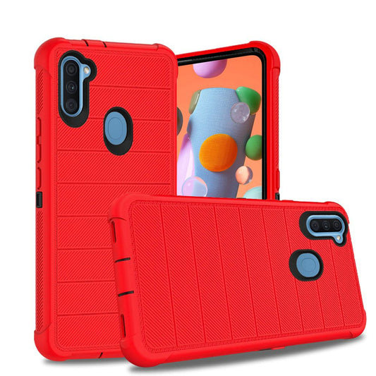 Samsung Galaxy A11 Ultimate Tough Armor Hybrid Case Cover - Red (110222)