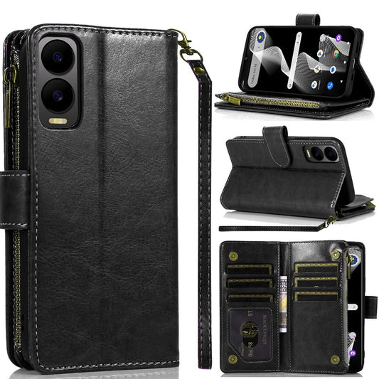 Cricket Debut S3 Luxury Wallet Card ID Zipper Money Holder - Black (1107664)