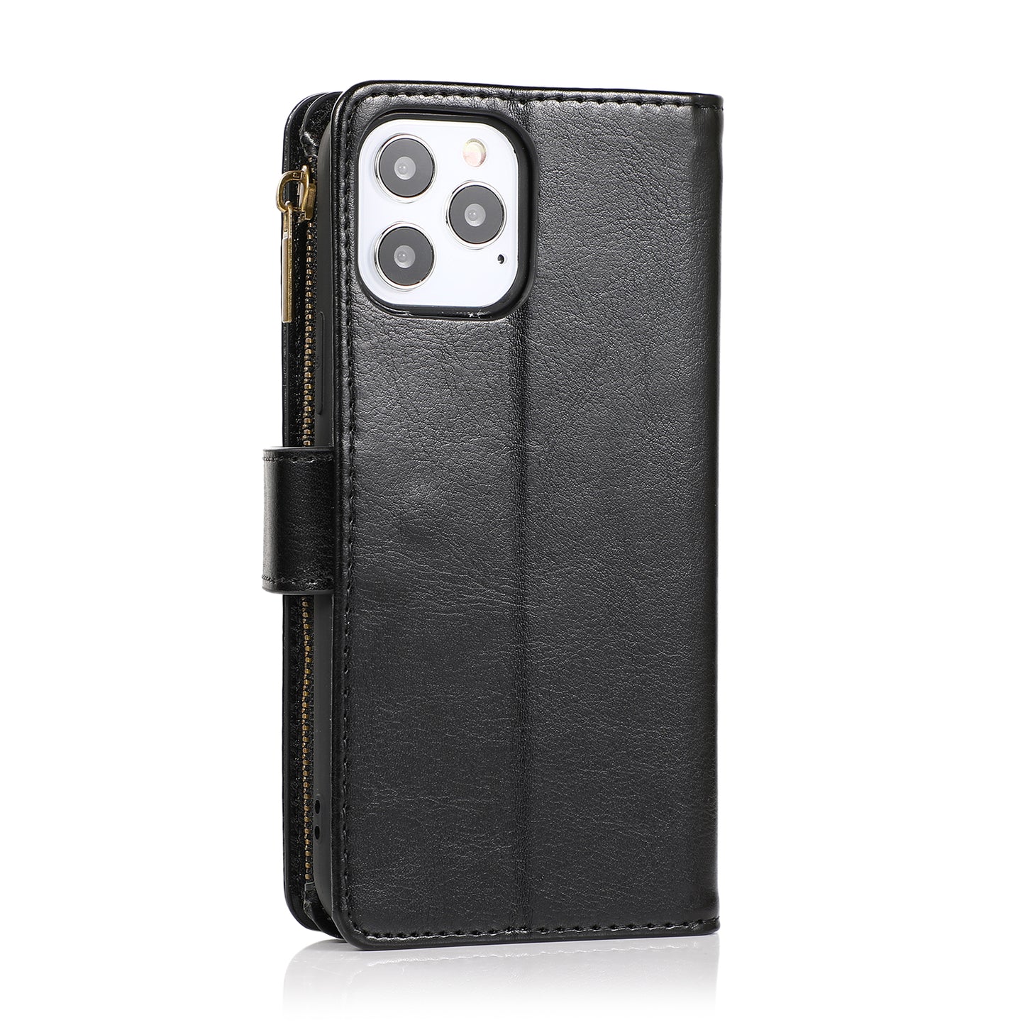 Motorola MOTO G 5G 2023 Luxury Wallet Card ID Zipper Money Holder Case Cover - Black (1105840)