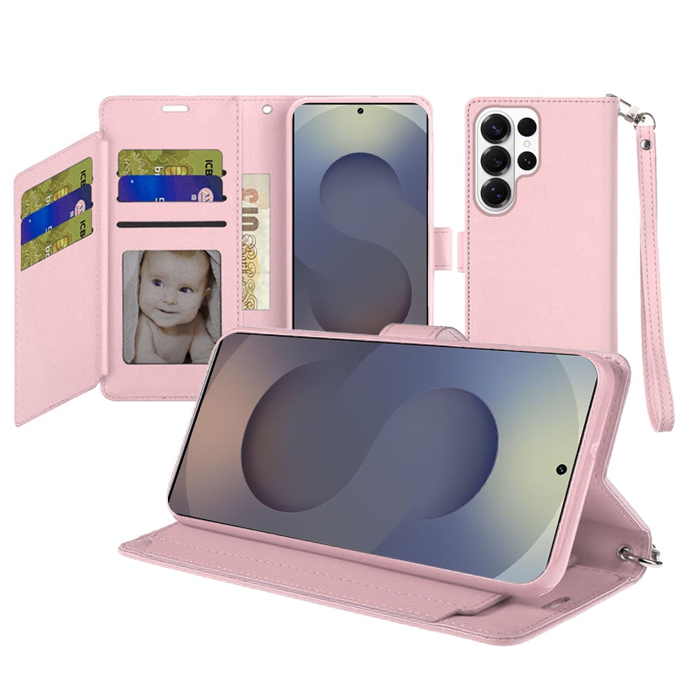 Samsung s26 Ultra Wallet ID Card Holder Case Cover - Rose Gold ( 1107869) (MSRP $39.99)