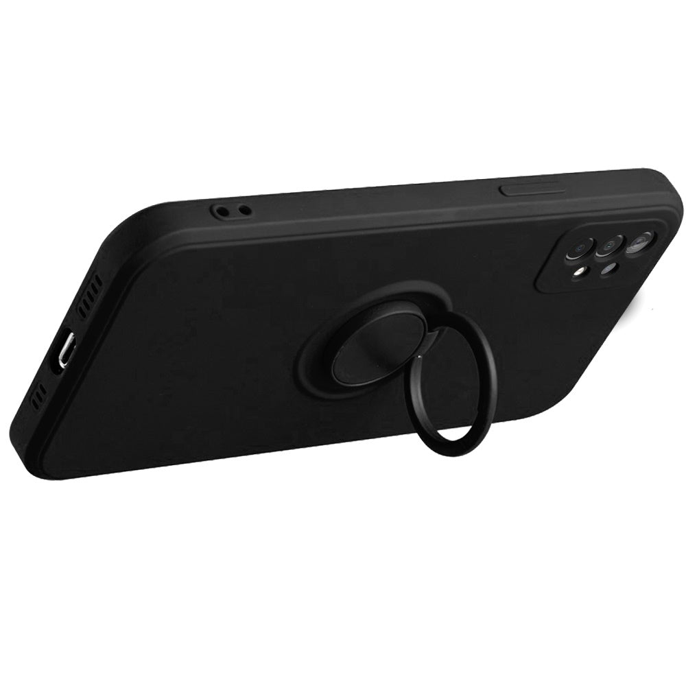 Samsung Galaxy A52 5G Extreme 2mm Ultra-Thick Ring Magnetic Stand Case Cover - Black (1101580)