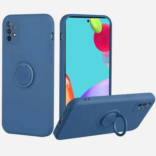 Samsung Galaxy A52 5G Extreme 2mm Ultra-Thick Ring Magnetic Stand Case Cover - Dark Blue (1103400)