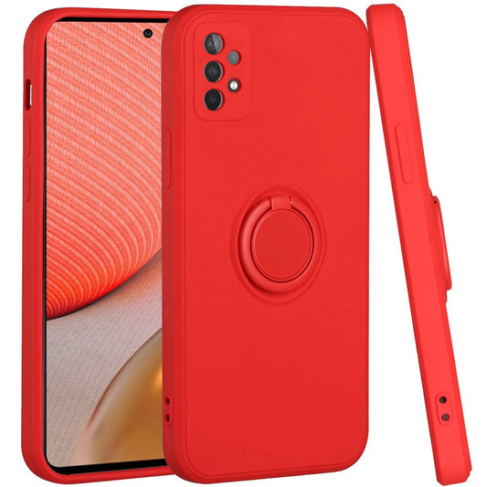 Samsung Galaxy A52 5G Extreme 2mm Ultra-Thick Ring Magnetic Stand Case Cover - Red (1101582)