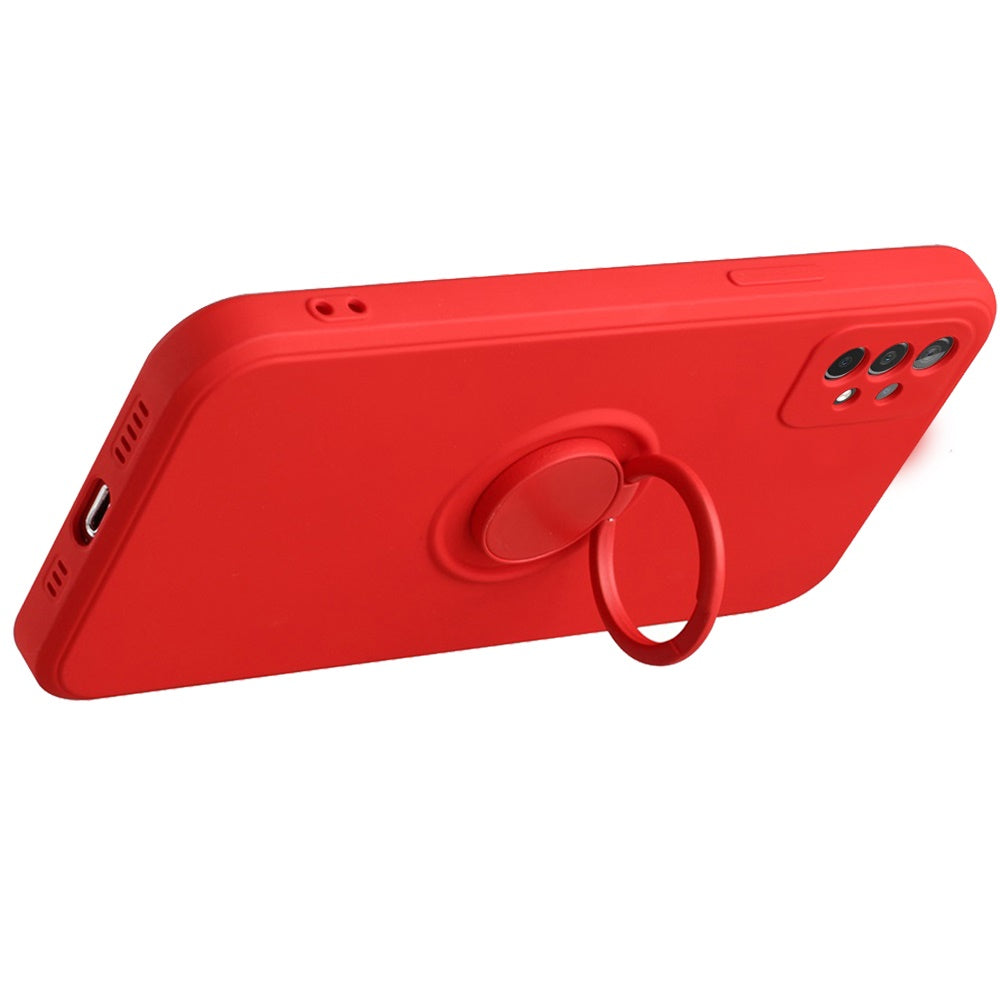 Samsung Galaxy A52 5G Extreme 2mm Ultra-Thick Ring Magnetic Stand Case Cover - Red (1101582)