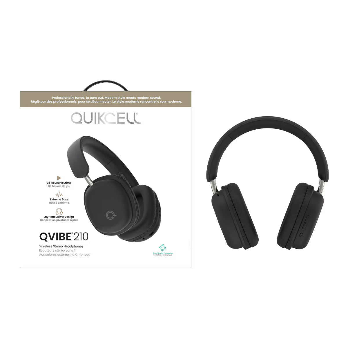 Quikcell  QVibe® 210 Black ( 1107879) (MSRP $59.99)