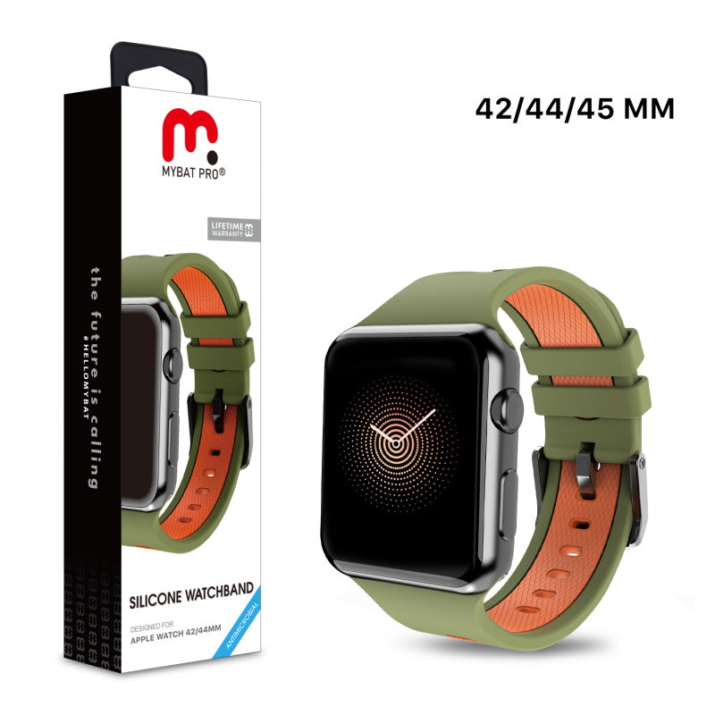 MyBat Pro Silicone Watchband for Apple Watch 45mm / 44mm - Green (1107624)