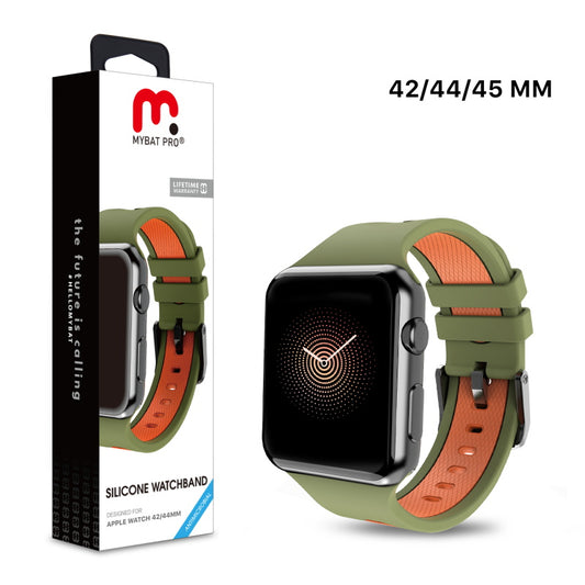 MyBat Pro Silicone Watchband for Apple Watch 45mm / 44mm - Green (1107624)