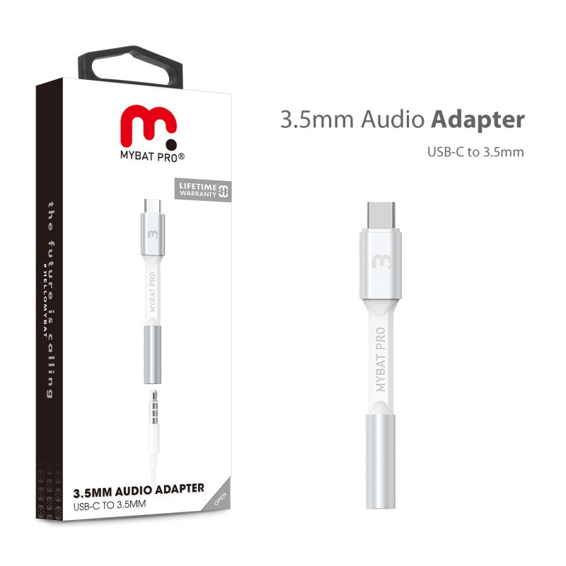 MyBat Pro USB-C to 3.5mm Audio Adapter - White (1102088)