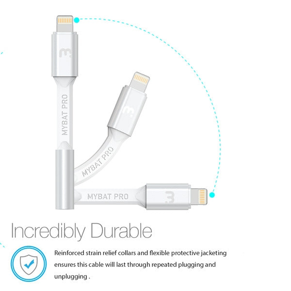 MyBat Pro MFi Lightning Connector to 3.5mm Adapter - White (1102541)