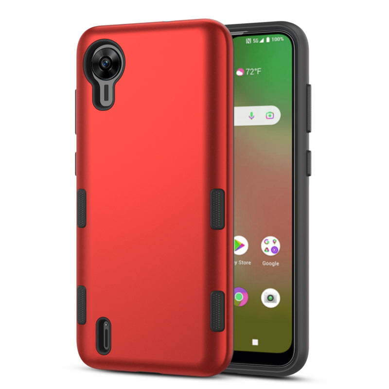 Cricket debut S2 / At&t Calypso 4 MyBat Pro TUFF Subs Series Case - Red (1106286)